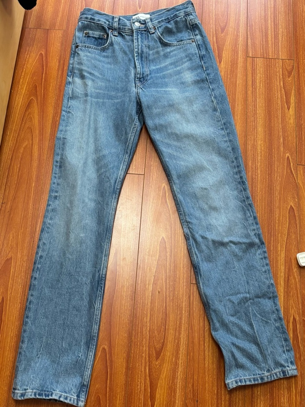 Zara high waist denim jeans
